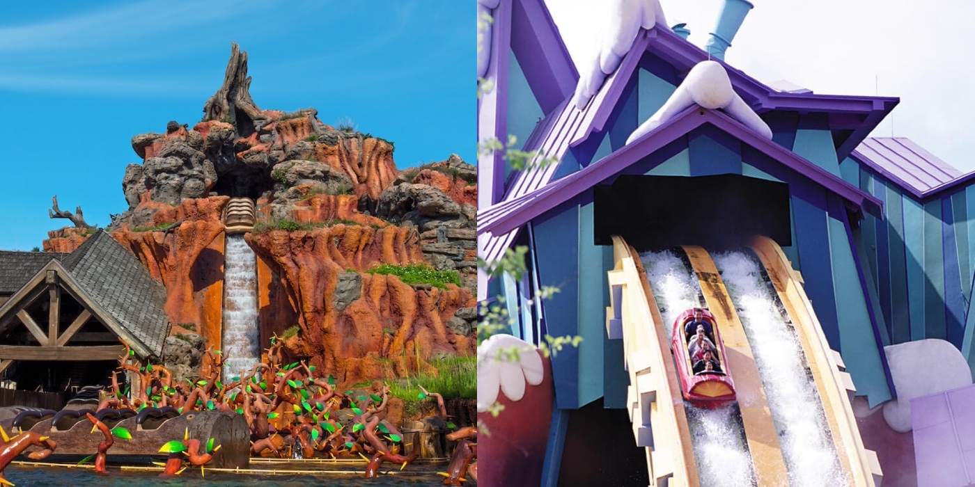 Splash Mountain and Dudley Do-Rights Ripsaw Falls