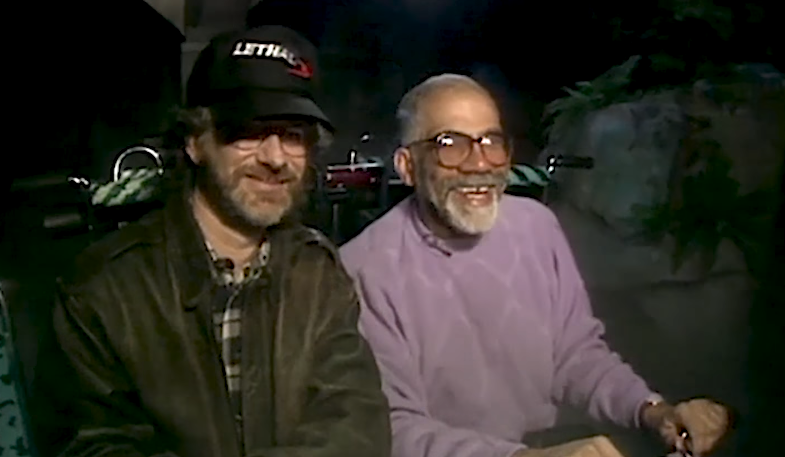 Steven Spielberg Riding E.T. Adventure at Universal Studios