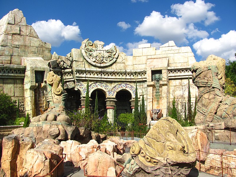 Former location of Poseidon's Fury in Universal's Lost Continent in Islands of Adventure