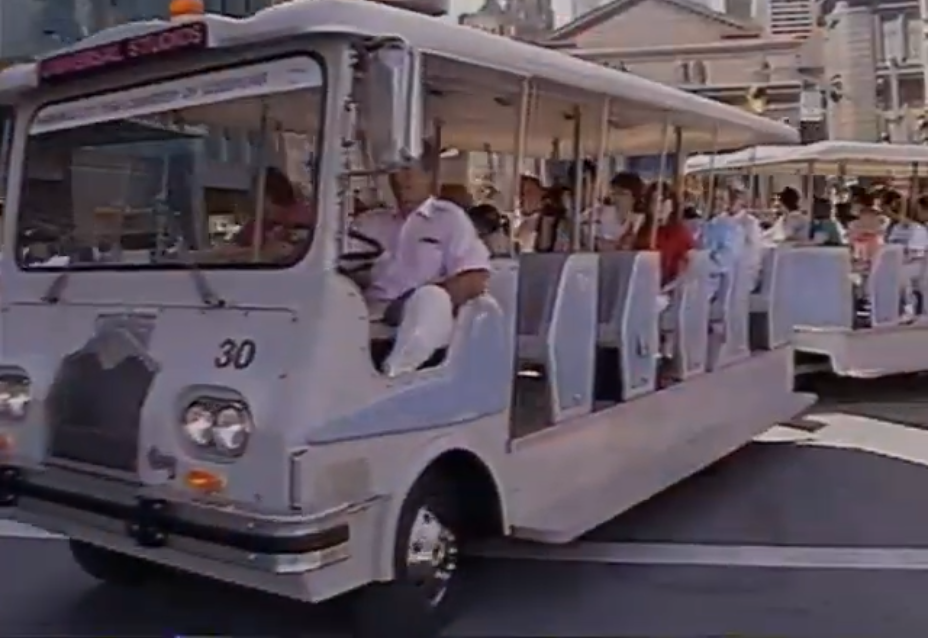 souvenir video footage of the Production Tram Tour