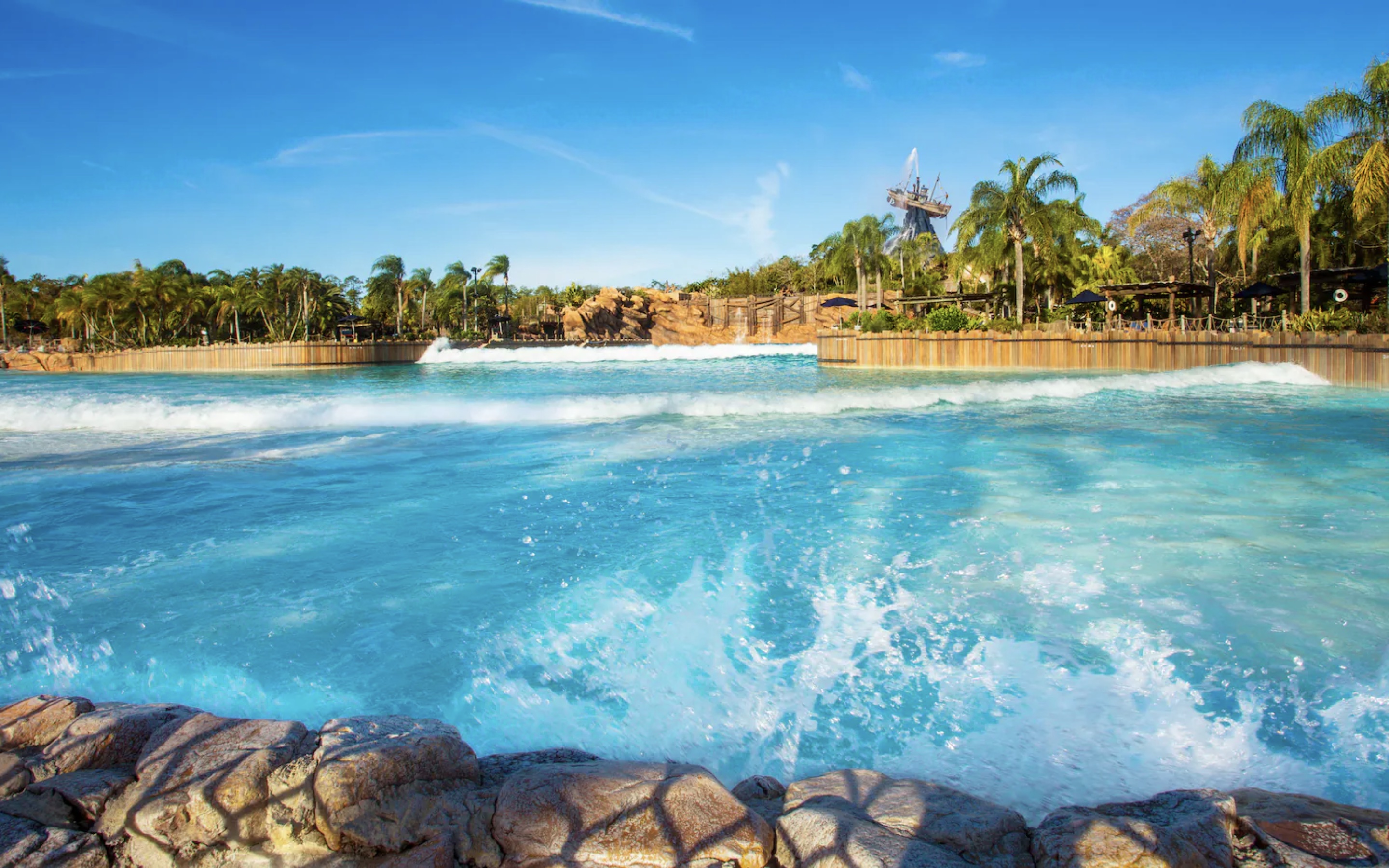 surf pool at Walt Disney World's Typhoon Lagoon water park In Orlando florida