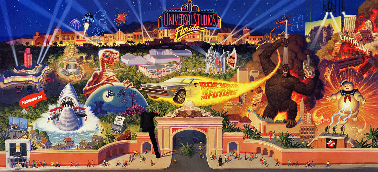 Universal Studios Florida 1990s Promotional Banner