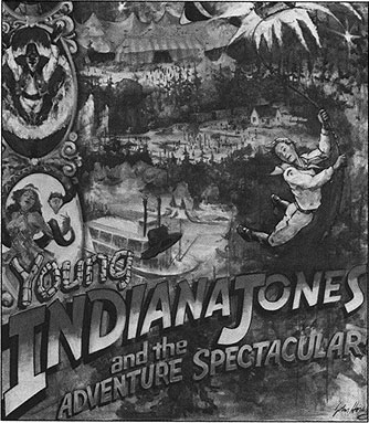 Young Indy stunt show poster