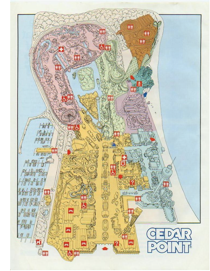 Cedar Point Map