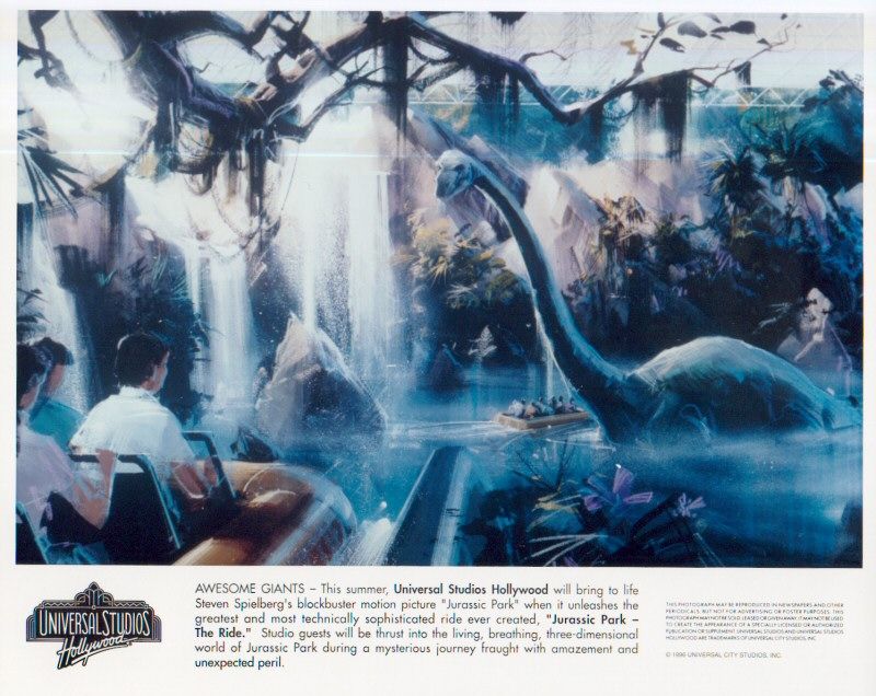 Press release art of Jurassic Park: The Ride