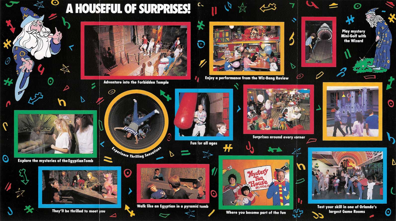 a brochure for the second incarnation of the Mystery Fun House
