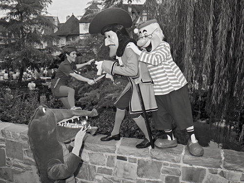 Peter Pan characters at the Magic Kingdom 1981