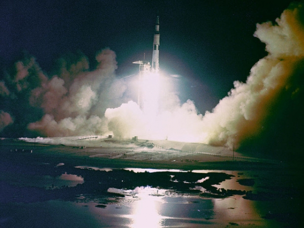 Apollo 17 Night Launch Image (c) NASA