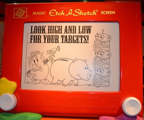 Toy Story Midway Mania Etch A Sketch