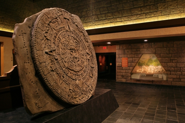 Intricate Stone Dial in Mexico Pavilion, Epcot