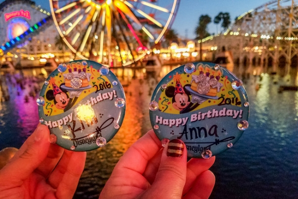 Birthday Celebration Buttons at Disney