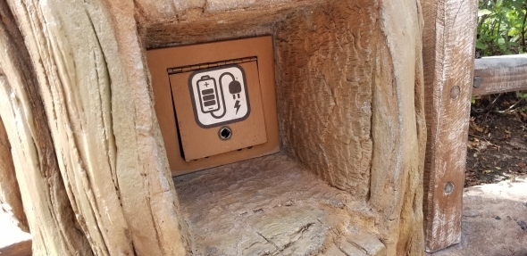 Power outlet in Pascal's Garden at Fantasyland