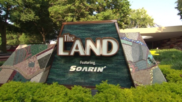 The Land sign at Epcot
