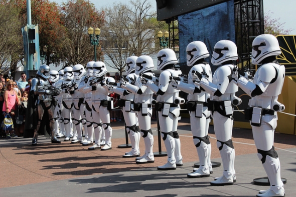 Stormtroopers lined up