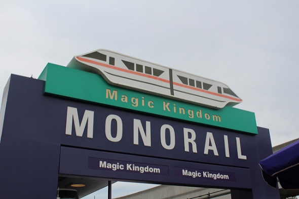 Magic Kingdom Monorail sign