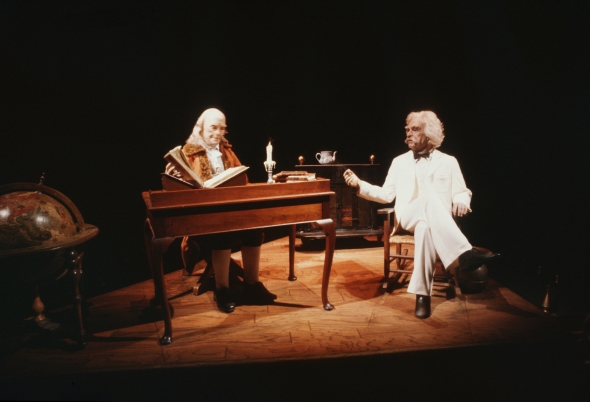 Benjamin Franklin and Mark Twain American Adventure