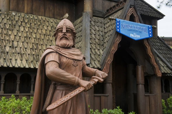 Viking statue at Norway Pavilion