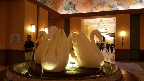 Swan Fountain in Swan Lobby