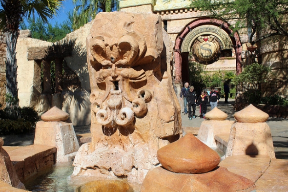 The (hilarious) Mystic Fountain at Islands of Adventure