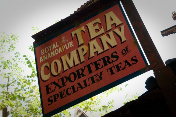 Royal Anandapur Tea Company sign