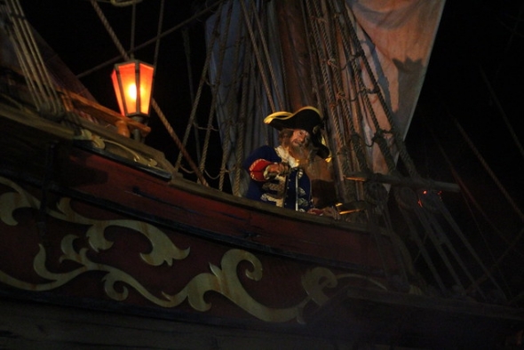 Almost-Barbossa on Pirates of the Caribbean