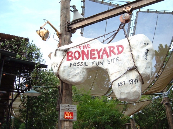 The Boneyard sign
