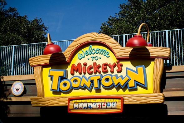 Mickey's Toontown Sign