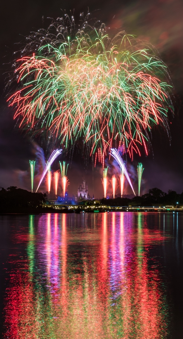 Fireworks above Magic Kingdom