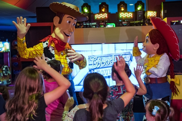Woody and Jesse at Pixar Play Zone