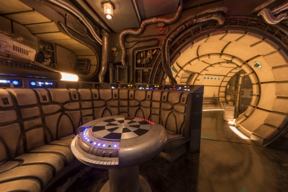 Holochess room in the Millennium Falcon