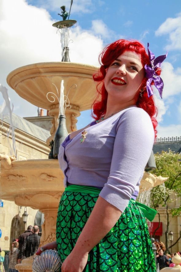 Woman Disneybounding as Ariel