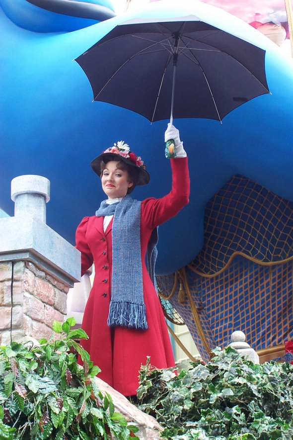 Mary Poppins with Umbrella