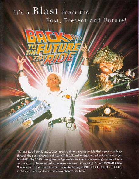 Back to the Future The Ride poster