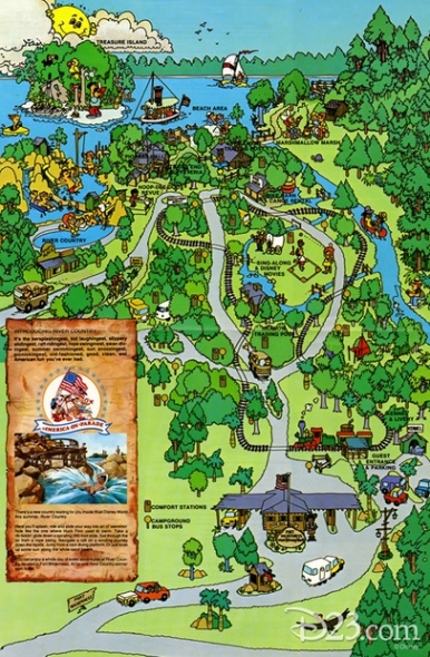 1976 Fort Wilderness map