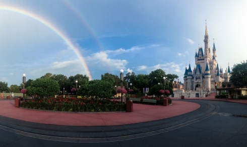 Magic Kingdom double rainbow (2)