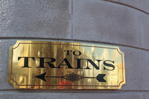 This way to trains