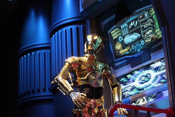 C3PO at Star Tours