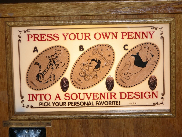 Pressed penny machine