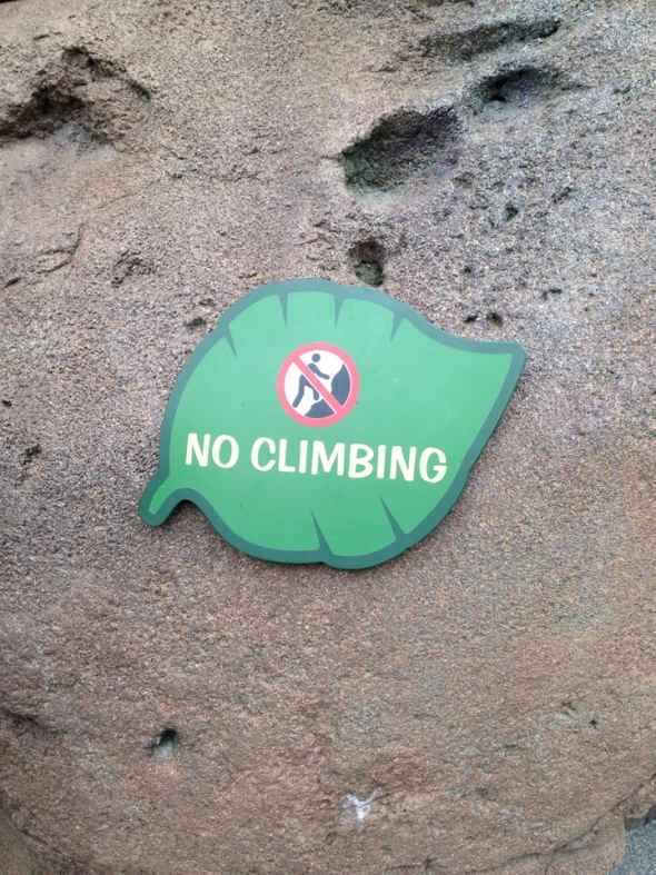 No Climbing