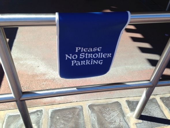 No Stroller Parking