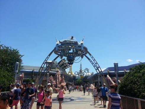 Present day entrance to Tomorrowland.