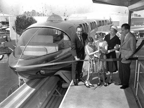 Walt Disney with Monorail