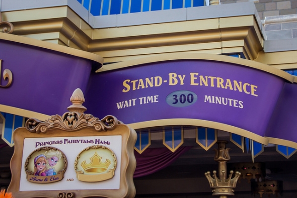 300-minute wait sign