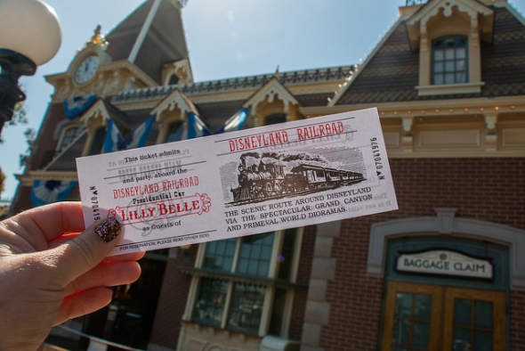 Disneyland Railroad ticket