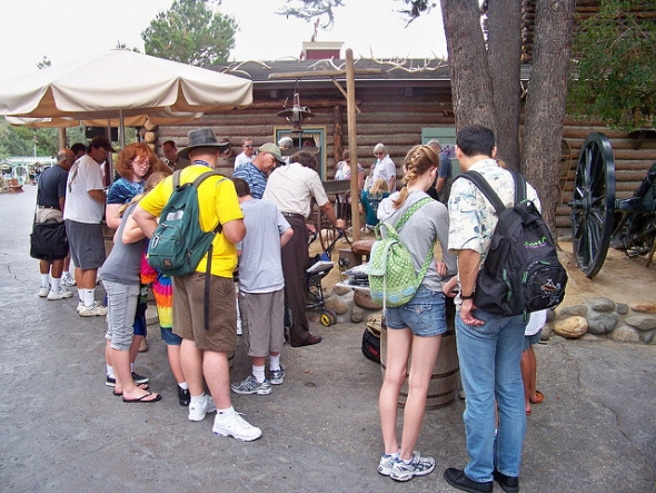 Pin trading in Frontierland