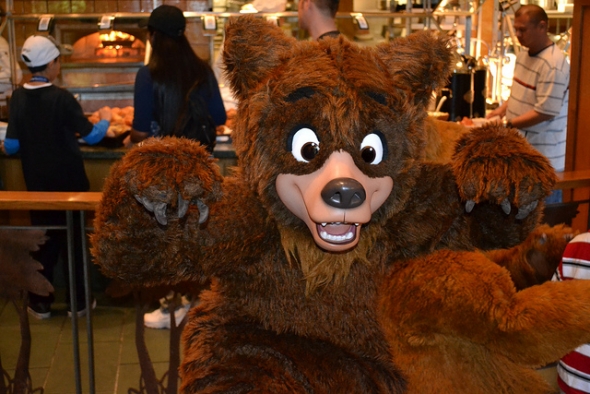 Koda meet-and-greet at Disney's Grand Californian Hotel