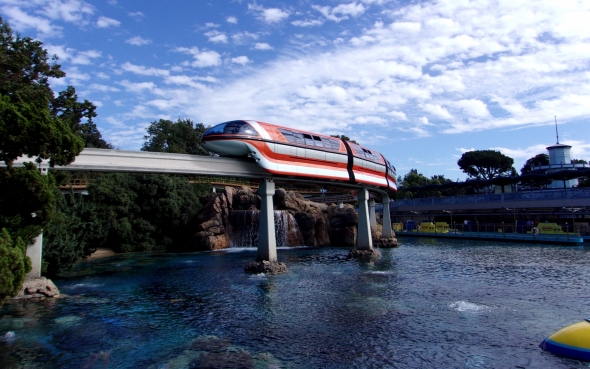 Disneyland Monorail over Submarine Voyage