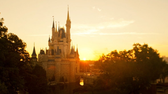 Castle sunset