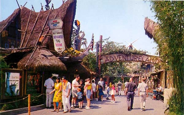 Disneyland vintage postcard