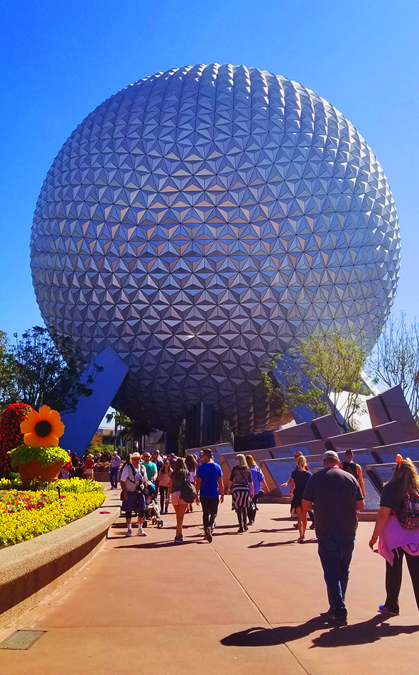 Spaceship Earth in the daytime